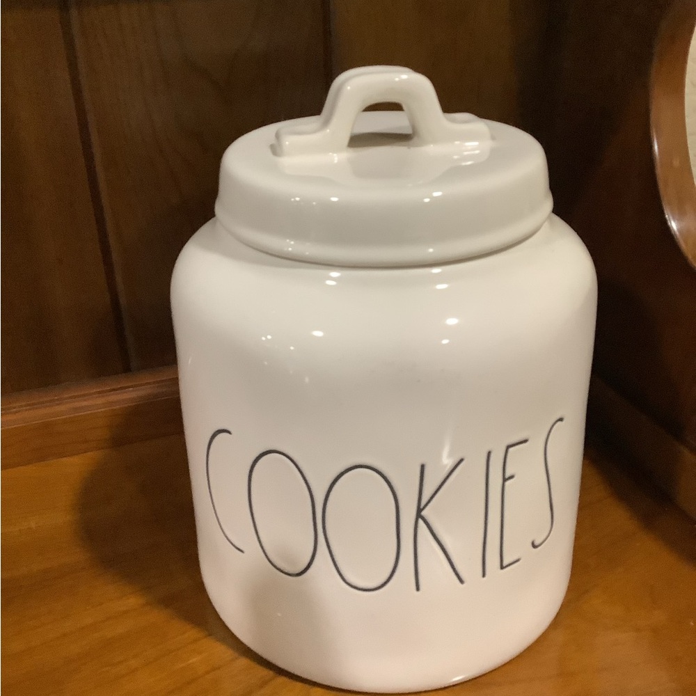 Rae Dunn White Cookie Jar